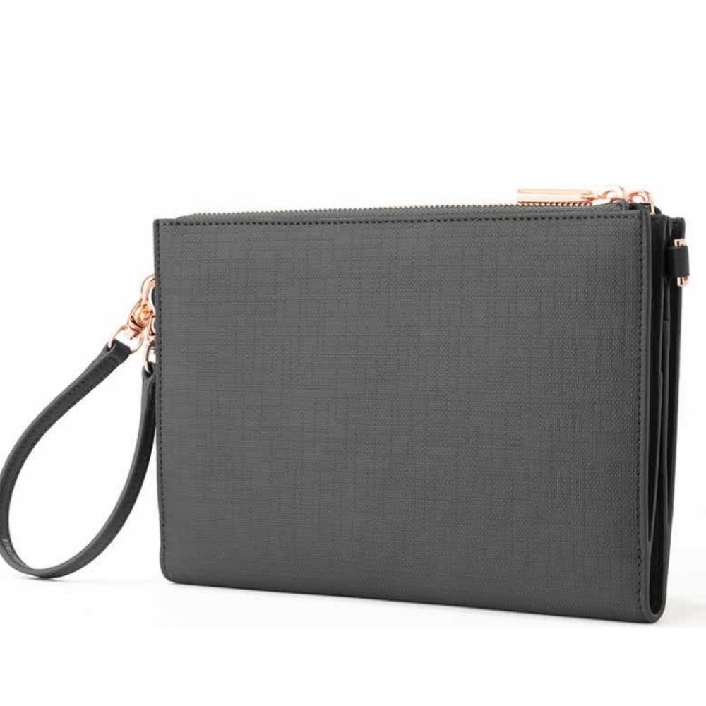 New Dagne Dover Essentials Coated Canvas Clutch/Wallet - Picture 3 of 3